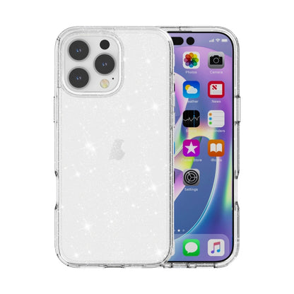 Shockproof Terminator Glitter Powder Phone Case, For iPhone 16 Pro Max, For iPhone 16 Pro, For iPhone 16 Plus, For iPhone 16