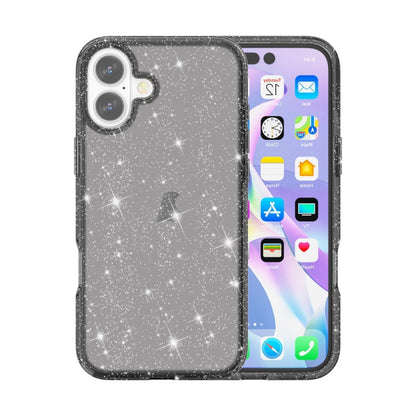 Shockproof Terminator Glitter Powder Phone Case, For iPhone 16 Pro Max, For iPhone 16 Pro, For iPhone 16 Plus, For iPhone 16