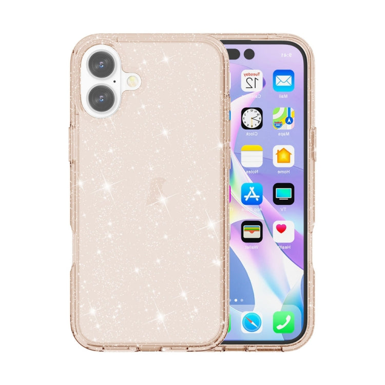 Shockproof Terminator Glitter Powder Phone Case, For iPhone 16 Pro Max, For iPhone 16 Pro, For iPhone 16 Plus, For iPhone 16