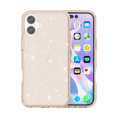 Shockproof Terminator Glitter Powder Phone Case, For iPhone 16 Pro Max, For iPhone 16 Pro, For iPhone 16 Plus, For iPhone 16