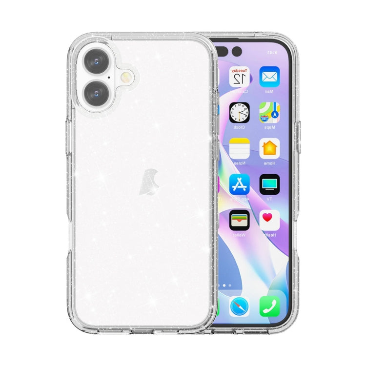 Shockproof Terminator Glitter Powder Phone Case, For iPhone 17e / 16e, For iPhone 16 Pro Max, For iPhone 16 Pro, For iPhone 16 Plus