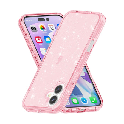 Shockproof Terminator Glitter Powder Phone Case, For iPhone 16, For iPhone 15 Pro Max, For iPhone 15 Pro, For iPhone 15 Plus