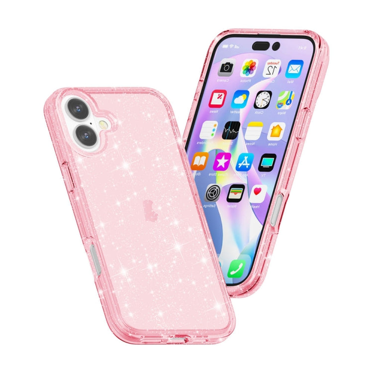 Shockproof Terminator Glitter Powder Phone Case, For iPhone 16, For iPhone 15 Pro Max, For iPhone 15 Pro, For iPhone 15 Plus