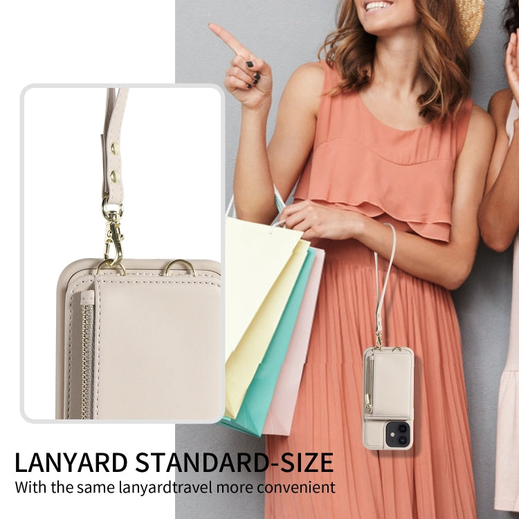 Crossbody Lanyard Zipper Wallet Leather Phone Case, For iPhone 12 / 12 Pro, For iPhone 12 Pro Max, For iPhone 11 Pro Max, For iPhone 11