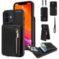 Crossbody Lanyard Zipper Wallet Leather Phone Case, For iPhone 12 / 12 Pro, For iPhone 12 Pro Max, For iPhone 11 Pro Max, For iPhone 11
