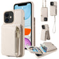Crossbody Lanyard Zipper Wallet Leather Phone Case, For iPhone 12 / 12 Pro, For iPhone 12 Pro Max, For iPhone 11 Pro Max, For iPhone 11