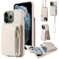 Crossbody Lanyard Zipper Wallet Leather Phone Case, For iPhone 12 / 12 Pro, For iPhone 12 Pro Max, For iPhone 11 Pro Max, For iPhone 11