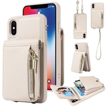 Crossbody Lanyard Zipper Wallet Leather Phone Case, For iPhone 11 Pro, For iPhone X / XS, For iPhone XR, For iPhone XS Max