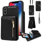 Crossbody Lanyard Zipper Wallet Leather Phone Case, For iPhone 11 Pro, For iPhone X / XS, For iPhone XR, For iPhone XS Max