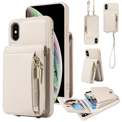 Crossbody Lanyard Zipper Wallet Leather Phone Case, For iPhone 11 Pro, For iPhone X / XS, For iPhone XR, For iPhone XS Max