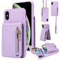 Crossbody Lanyard Zipper Wallet Leather Phone Case, For iPhone 11 Pro, For iPhone X / XS, For iPhone XR, For iPhone XS Max