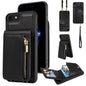 Crossbody Lanyard Zipper Wallet Leather Phone Case, For iPhone SE 2022/ 7 / 8, For iPhone 13 Pro Max, For iPhone 13 Pro, For iPhone 13