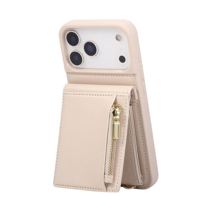 Crossbody Lanyard Zipper Wallet Leather Phone Case, For iPhone 17 Pro Max, For iPhone 17 Pro, For iPhone 17, For iPhone Air