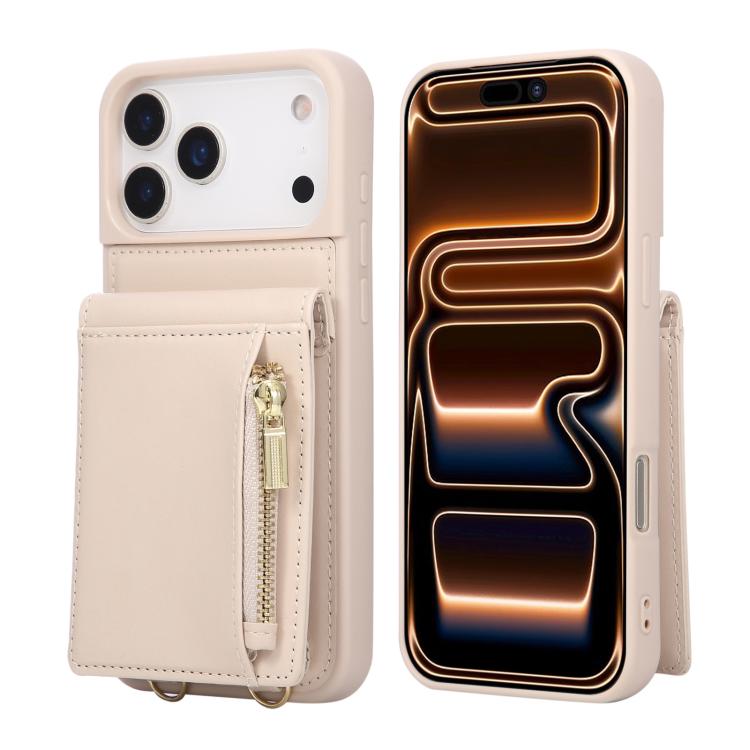 Crossbody Lanyard Zipper Wallet Leather Phone Case, For iPhone 18 / 17, For iPhone 18 Pro / 17 Pro, For iPhone 18 Pro Max / 17 Pro Max, For iPhone Air