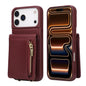 Crossbody Lanyard Zipper Wallet Leather Phone Case, For iPhone 18 / 17, For iPhone 18 Pro / 17 Pro, For iPhone 18 Pro Max / 17 Pro Max, For iPhone Air