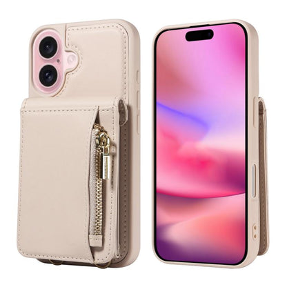 Crossbody Lanyard Zipper Wallet Leather Phone Case, For iPhone 18 / 17, For iPhone 18 Pro / 17 Pro, For iPhone 18 Pro Max / 17 Pro Max, For iPhone Air