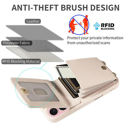 Crossbody Lanyard Zipper Wallet Leather Phone Case, For iPhone 18 / 17, For iPhone 18 Pro / 17 Pro, For iPhone 18 Pro Max / 17 Pro Max, For iPhone Air