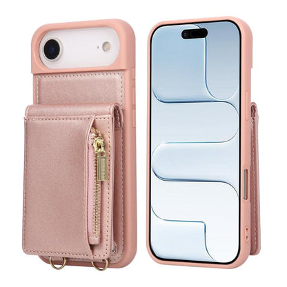 Crossbody Lanyard Zipper Wallet Leather Phone Case, For iPhone 18 / 17, For iPhone 18 Pro / 17 Pro, For iPhone 18 Pro Max / 17 Pro Max, For iPhone Air