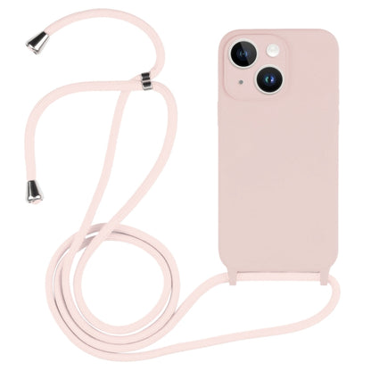 Crossbody Lanyard Liquid Silicone Case, For iPhone 15 Plus