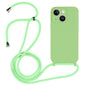 Crossbody Lanyard Liquid Silicone Case, For iPhone 15 Plus