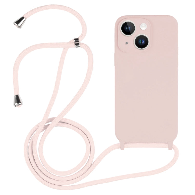Crossbody Lanyard Liquid Silicone Case, For iPhone 15