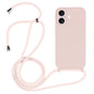 Crossbody Lanyard Liquid Silicone Case, For iPhone 16