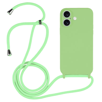 Crossbody Lanyard Liquid Silicone Case, For iPhone 16