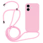 Crossbody Lanyard Liquid Silicone Case, For iPhone 16