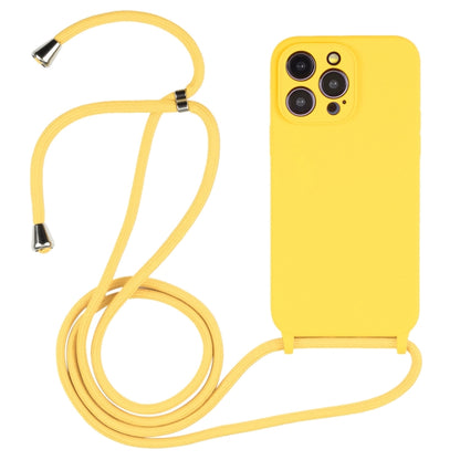 Crossbody Lanyard Liquid Silicone Case, For iPhone 16 Pro