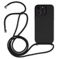 Crossbody Lanyard Liquid Silicone Case, For iPhone 16 Pro Max