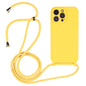 Crossbody Lanyard Liquid Silicone Case, For iPhone 16 Pro Max
