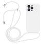 Crossbody Lanyard Liquid Silicone Case, For iPhone 16 Pro Max