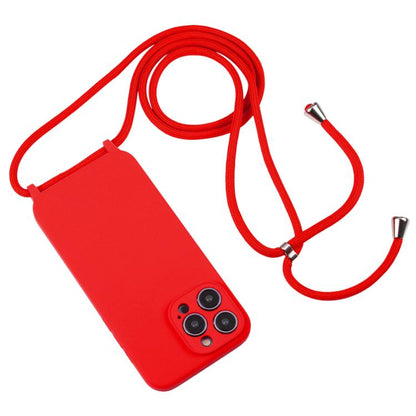 Crossbody Lanyard Liquid Silicone Case, For iPhone 17, For iPhone Air