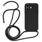 Crossbody Lanyard Liquid Silicone Case, For iPhone 17, For iPhone Air