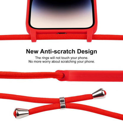 Crossbody Lanyard Liquid Silicone Case, For iPhone 17 Pro Max, For iPhone 17 Pro