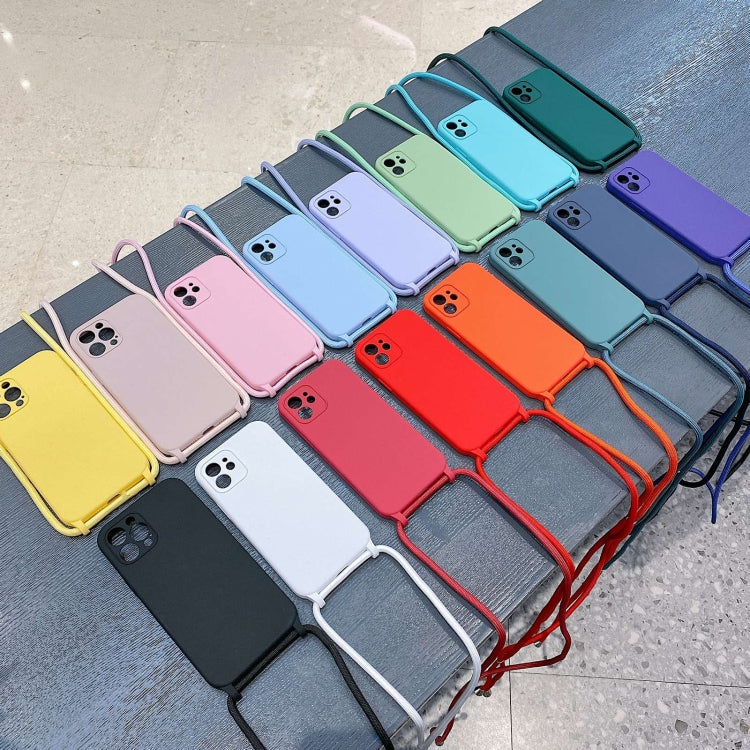 Crossbody Lanyard Liquid Silicone Case, For iPhone 16 Pro