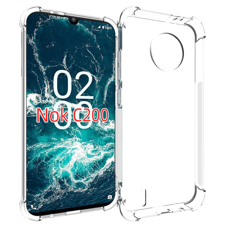 Shockproof Non-slip Thickening TPU Phone Case, For Nokia G42 5G, For Nokia C110 4G, For Nokia C300 4G, For Nokia X30 5G, For Nokia G60 5G, For Nokia G400 5G, For Nokia C200, For Nokia C21 Plus, For Nokia C21, For Nokia C2 2nd Edition, For Nokia G21