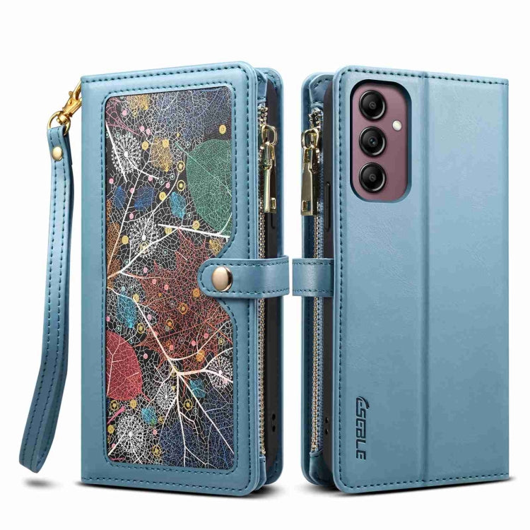 ESEBLE Star Series Lanyard Zipper Wallet RFID Leather Case