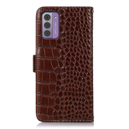 Crocodile Top Layer Cowhide Leather Phone Case, For Nokia G42 5G, For Nokia C110