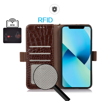 Crocodile Top Layer Cowhide Leather Phone Case, For Nokia G42 5G, For Nokia C110