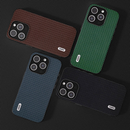 ABEEL Genuine Leather Luxury Black Edge Phone Case, For iPhone 14 Pro, For iPhone 14 Pro Max