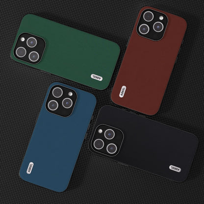 ABEEL Genuine Leather Silky Soft Black Edge Phone Case, For iPhone 14 Pro, For iPhone 14 Pro Max