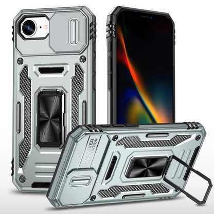 Armor PC + TPU Camera Shield Phone Case, For iPhone 18 Pro / 17 Pro, For iPhone 18 Pro Max / 17 Pro Max, For iPhone 17e / 16e