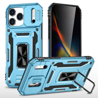 Armor PC + TPU Camera Shield Phone Case, For iPhone 17e / 16e, For iPhone 17 Pro Max, For iPhone 17 Pro