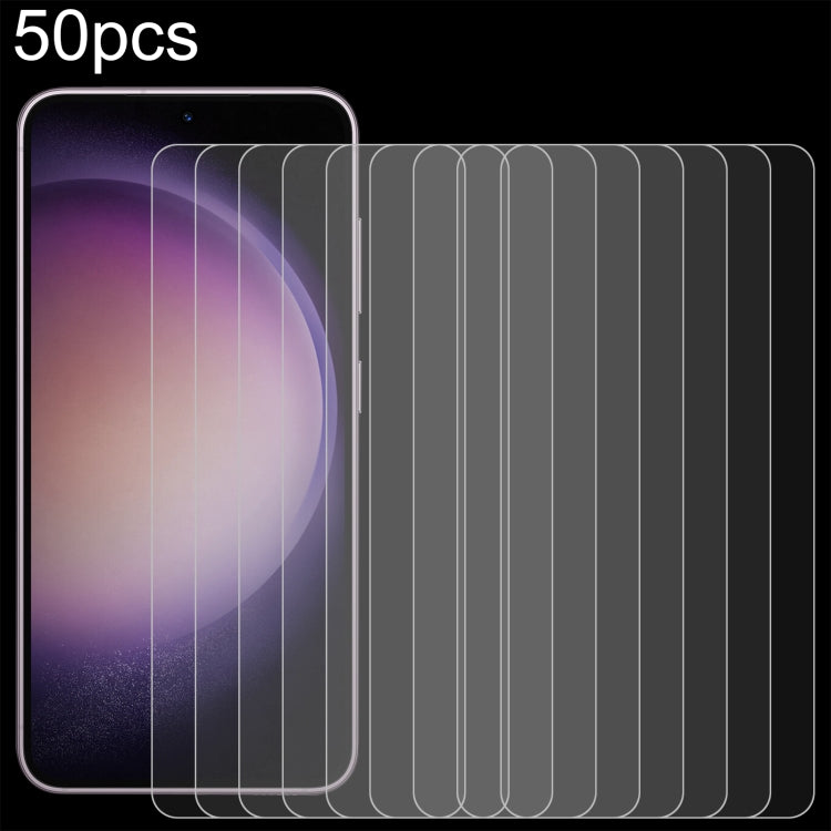 50pcs 0.26mm 9H 2.5D Tempered Glass Film