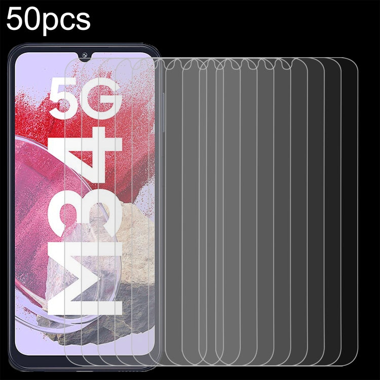 50pcs 0.26mm 9H 2.5D Tempered Glass Film