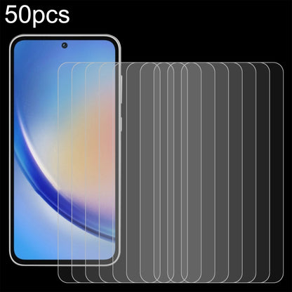 50pcs 0.26mm 9H 2.5D Tempered Glass Film