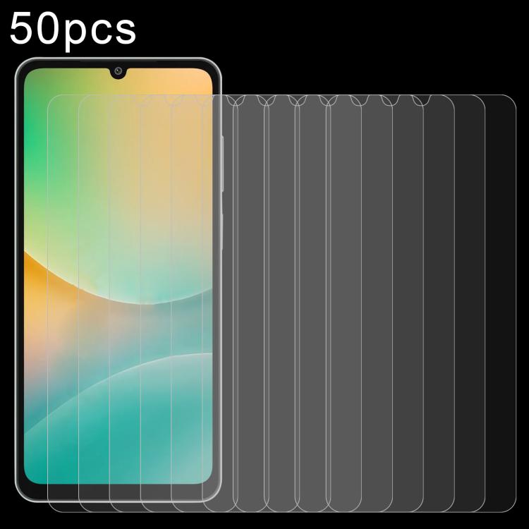 50pcs 0.26mm 9H 2.5D Tempered Glass Film