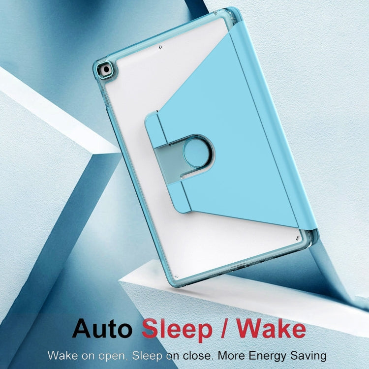 Clear 360 Rotation Stand Smart Leather Tablet Case
