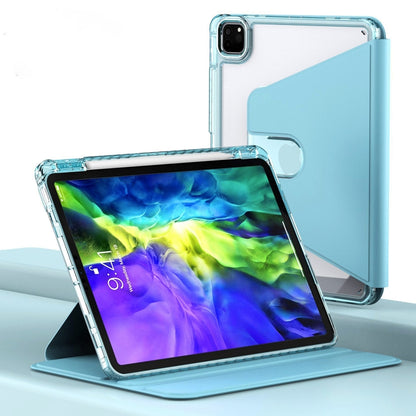 Clear 360 Rotation Stand Smart Leather Tablet Case